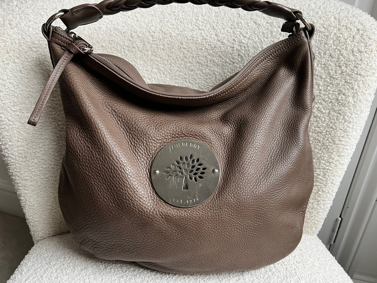 Mulberry Taupe Daria Hobo (RRP £795)