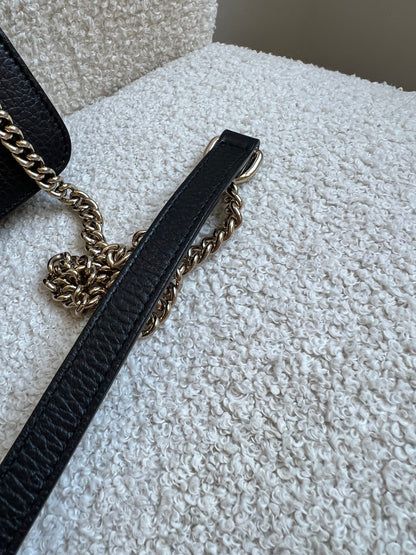 Gucci Interlocking GG Black Small Shoulder Bag