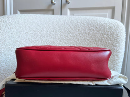 Gucci GG Red Marmont Small Shoulder Bag (RRP £1,440)