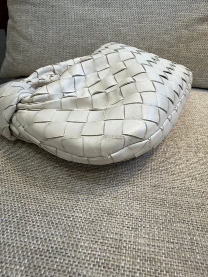 Mini Jodie White Intrecciato Nappa Leather