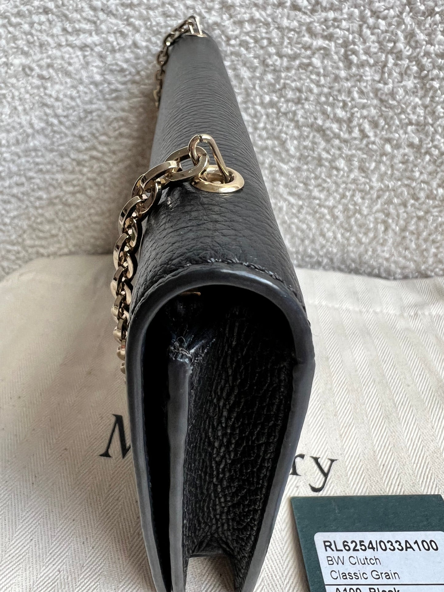 Mulberry Black Bayswater Clutch (RRP £495)
