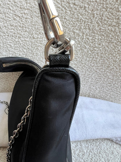 Prada Re-edition Black Nylon Shoulder Bag (RRP £1,500)