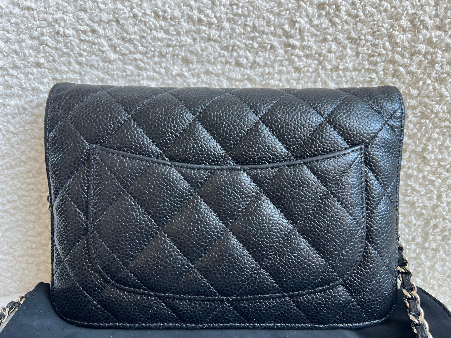 Chanel Wallet on Chain in Black Caviar Silver Hardware (RRP £2,930)