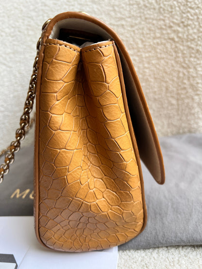 Mulberry Biscuit Brown Croc Medium Lily