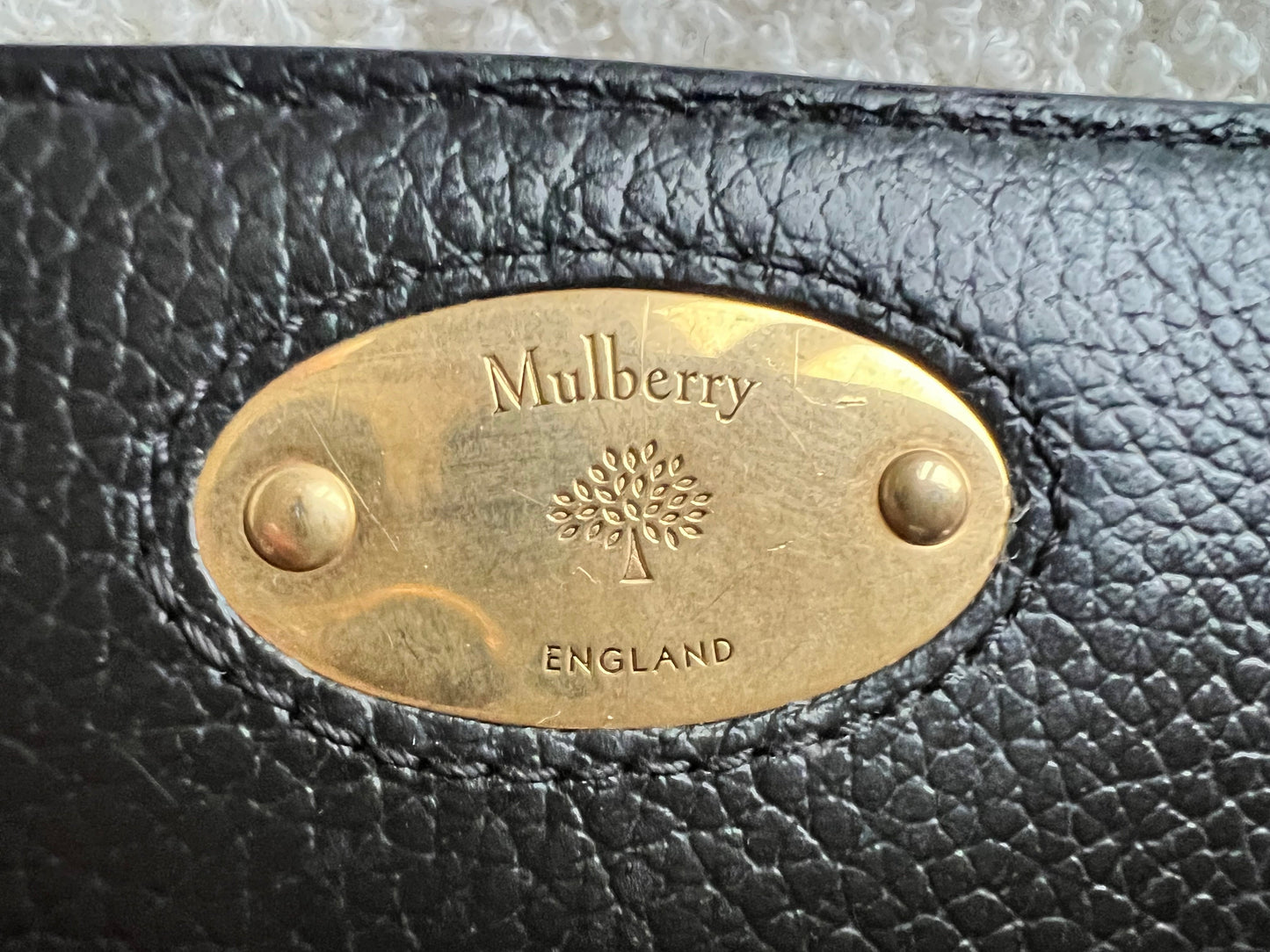 Mulberry Black Plaque Continental Wallet (RRP £375)