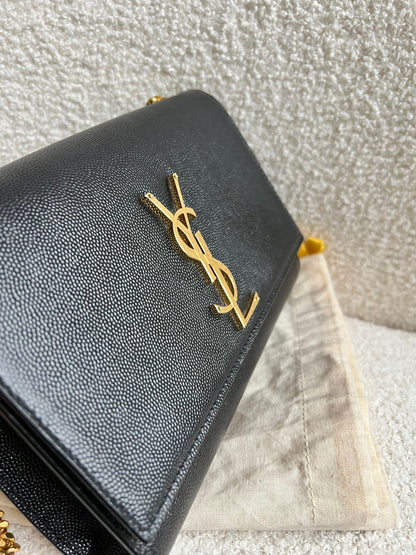 Yves Saint Laurent (YSL) Black Small Kate with Gold Hardware (RRP £1,550)