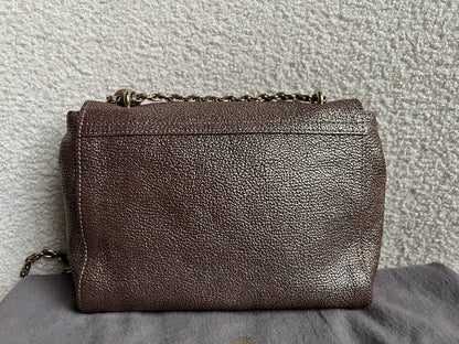Mulberry Metallic Mushroom Regular Lily with Gold Hardware (RRP £995)