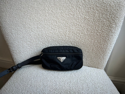 Prada Black Nylon Mini Belt Bag