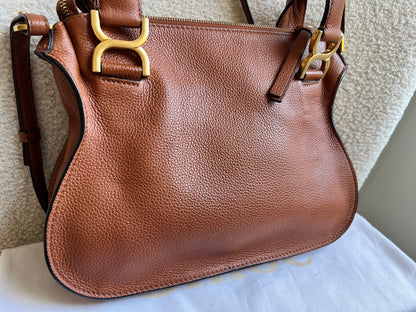 Chloe Tan Small Marcie Double Carry Bag (RRP £1690)