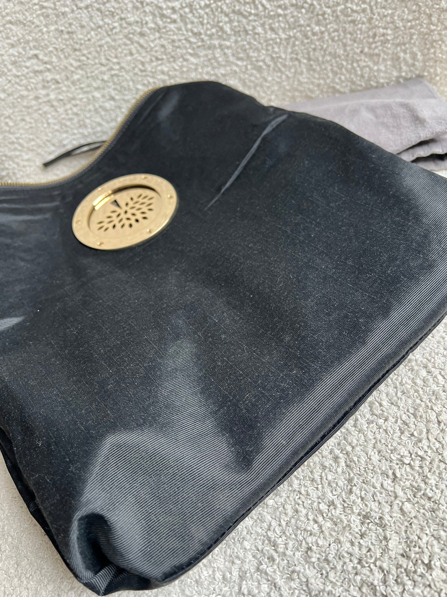 Mulberry Dark Grey Daria Clutch (RRP £550)