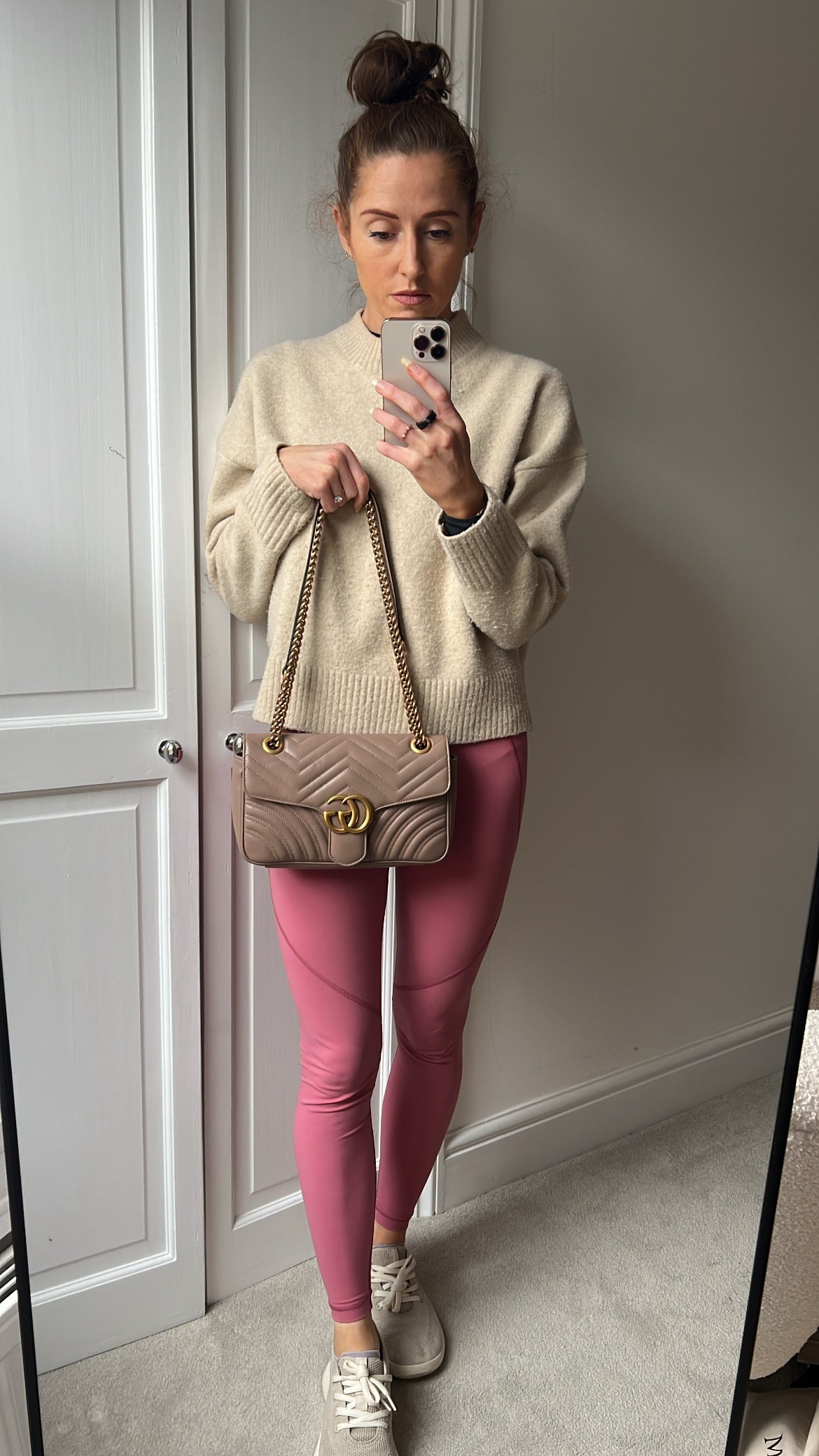 Gucci GG Dusty Pink Marmont Small Shoulder Bag (RRP £2070)