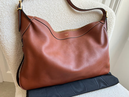 Celine Large Romy Bag in Tan Calfskin (RRP £2350)