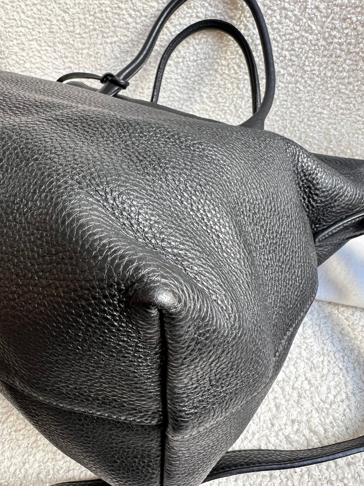 Prada Black Vitello Daino Shoulder Bag