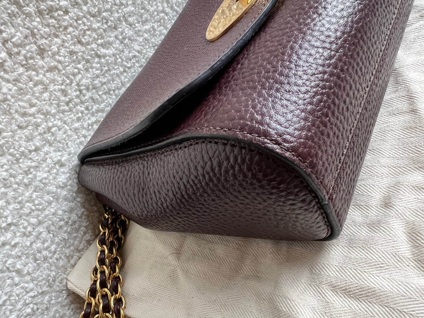 Mulberry Oxblood Regular Lily with Gold Hardware (RRP £995)