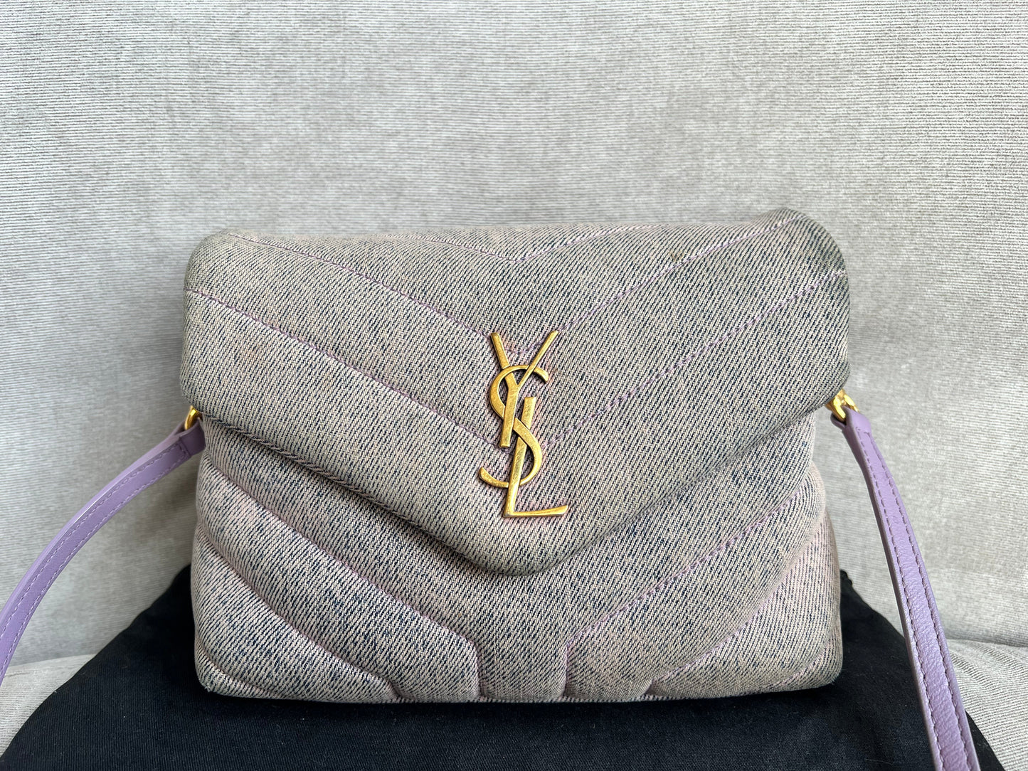 Yves Saint Laurent (YSL) Denim Toy Lou Lou