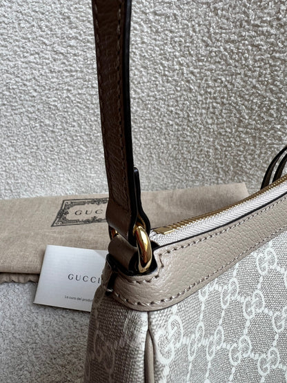 Gucci Ophidia GG Beige Supreme Shoulder Bag (RRP £930)