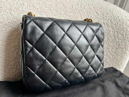 Chanel Candy Chain Mini Flap in Black Lambskin