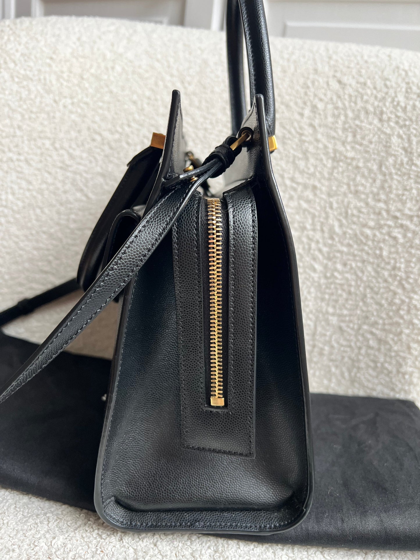 Yves Saint Laurent (YSL) Small Black Uptown Tote Shoulder Bag (RRP £1650)
