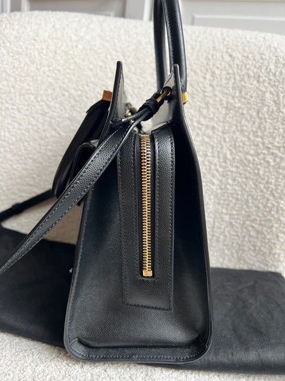 Yves Saint Laurent (YSL) Small Black Uptown Tote Shoulder Bag (RRP £1650)