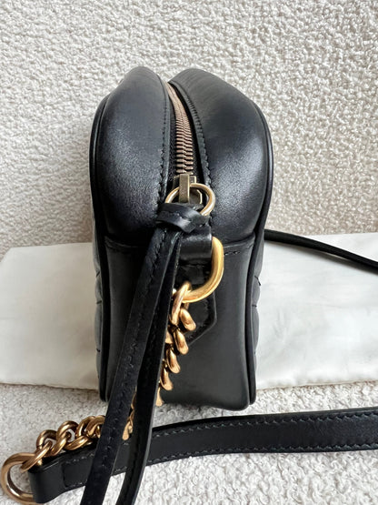 Gucci GG Black Marmont Small Shoulder Bag (RRP £1440)