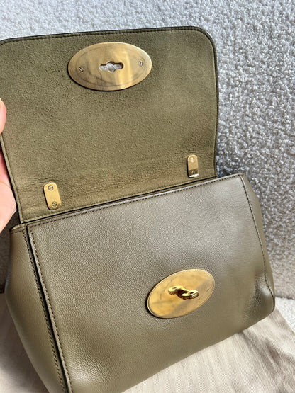 Mulberry Linen Regular Lily with Gold Hardware (RRP £995)