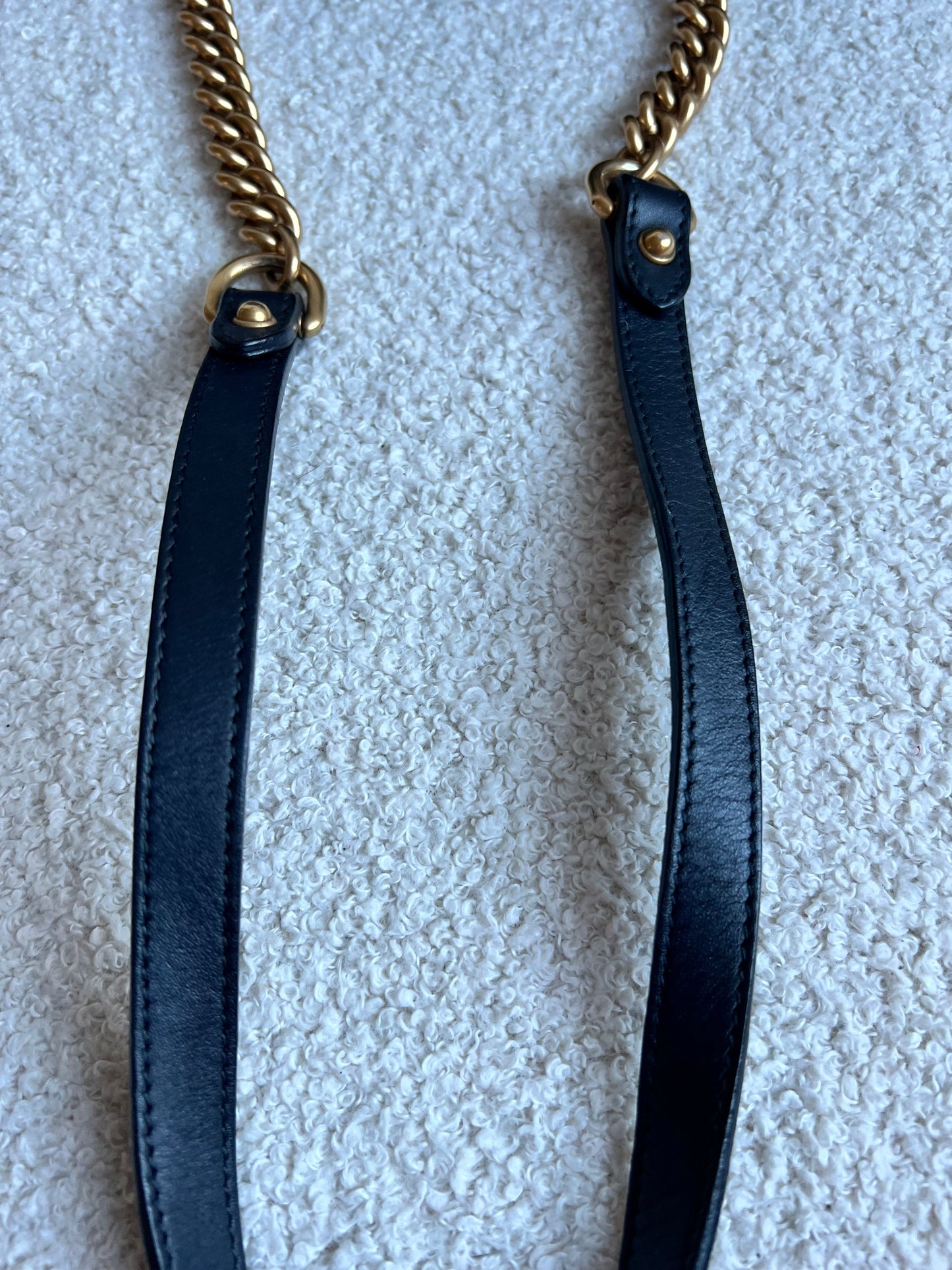 Gucci GG Black Velvet Marmont Mini Shoulder Bag (RRP £1395)