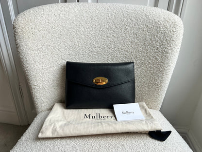 Mulberry Black Large Darley Cosmetic Pouch (RRP £395)