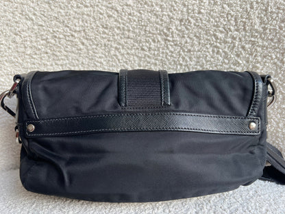 Prada Vintage Nylon Buckle Shoulder Bag