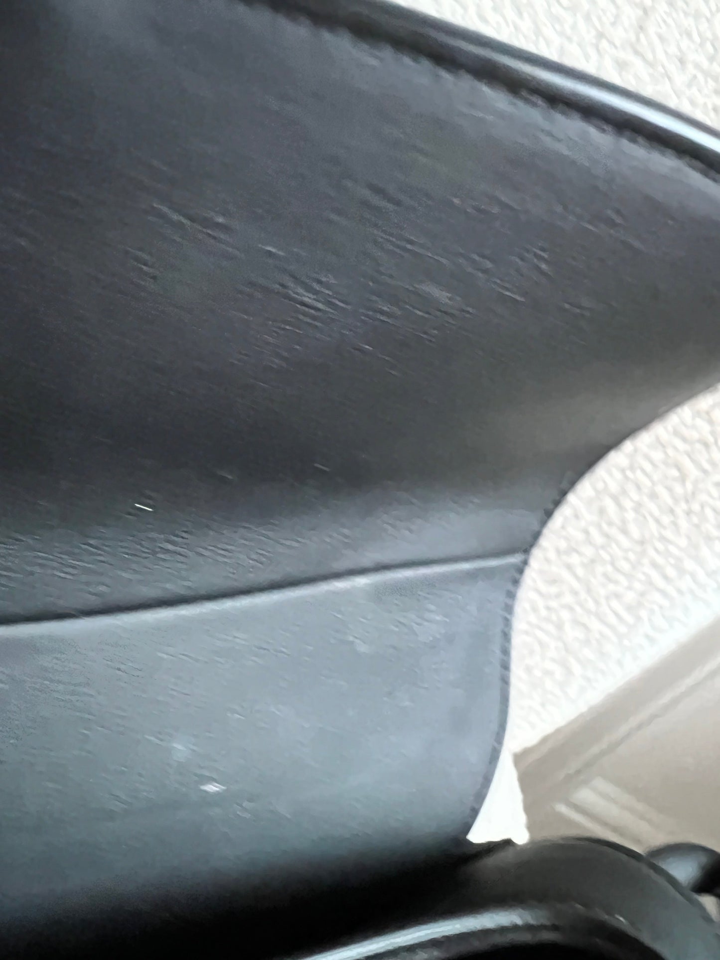 Christian Dior Black Ultra Matte Saddle Bag with Strap