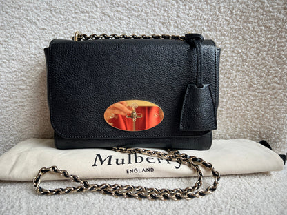 Mulberry Black Regular Lily with Gold Hardware (RRP £995)