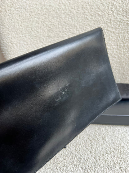Yves Saint Laurent (YSL) Black Uptown Pouch Clutch (RRP £580)
