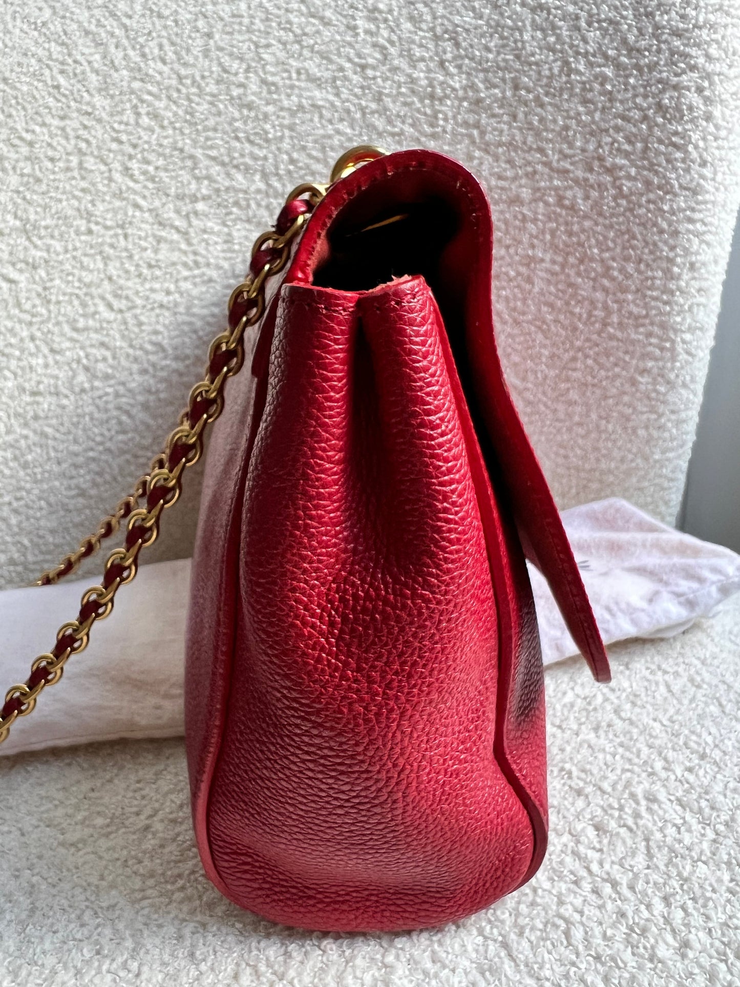 Mulberry Scarlet Medium Lily with Gold Hardware (RRP £1095)
