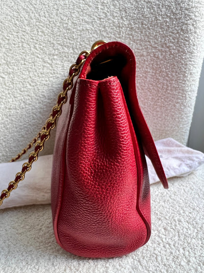 Mulberry Scarlet Medium Lily with Gold Hardware (RRP £1095)