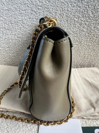 Mulberry Linen Regular Lily with Gold Hardware (RRP £995)