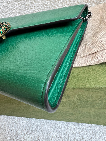 Gucci Dionysus Green Chain Wallet (RRP £1340)