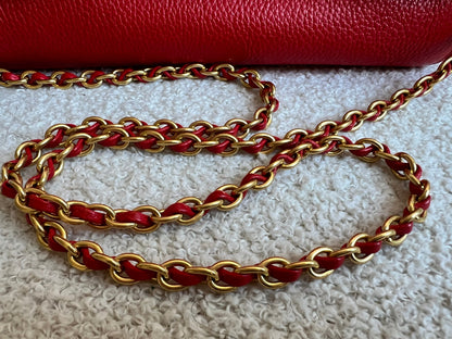 Mulberry Hibiscus Red Regular Lily with Gold Hardware (RRP £995)