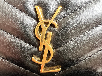 Yves Saint Laurent Black Lambskin Cassandre Small Zip Wallet (RRP £400)