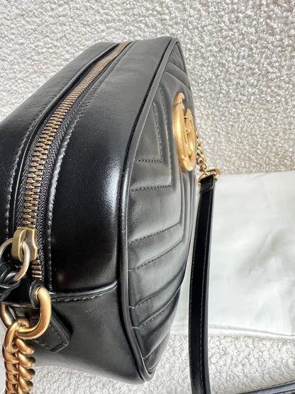 Gucci GG Black Marmont Small Shoulder Bag (RRP £1440)