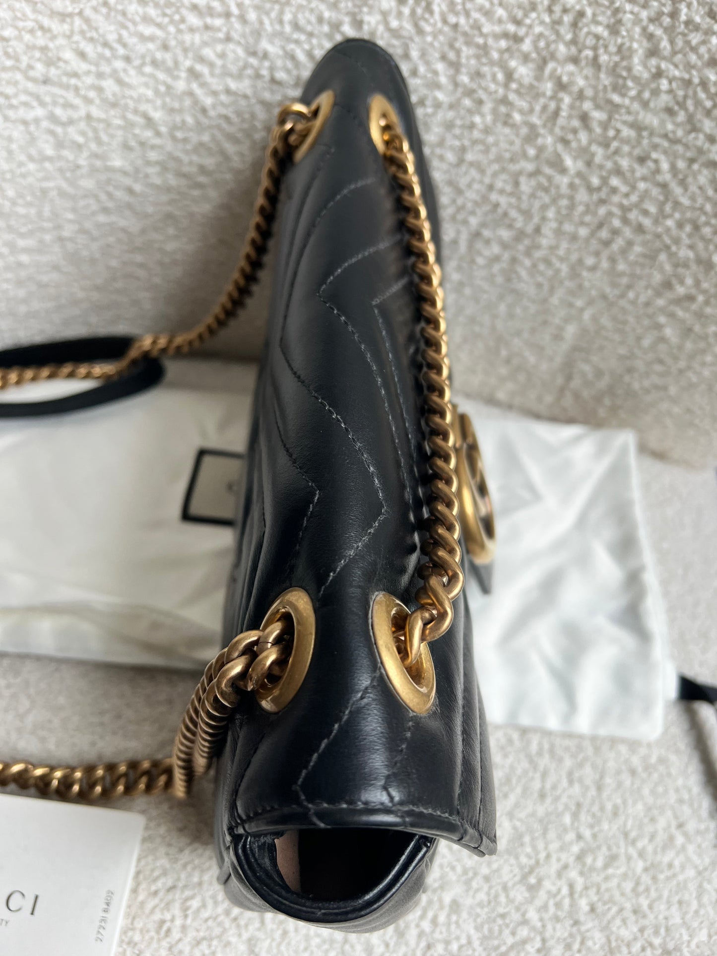 Gucci GG Black Marmont Small Shoulder Bag (RRP £2070)