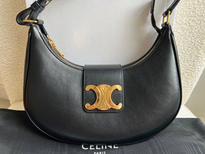 Celine Medium Ava Triomphe in Black (RRP £1850)