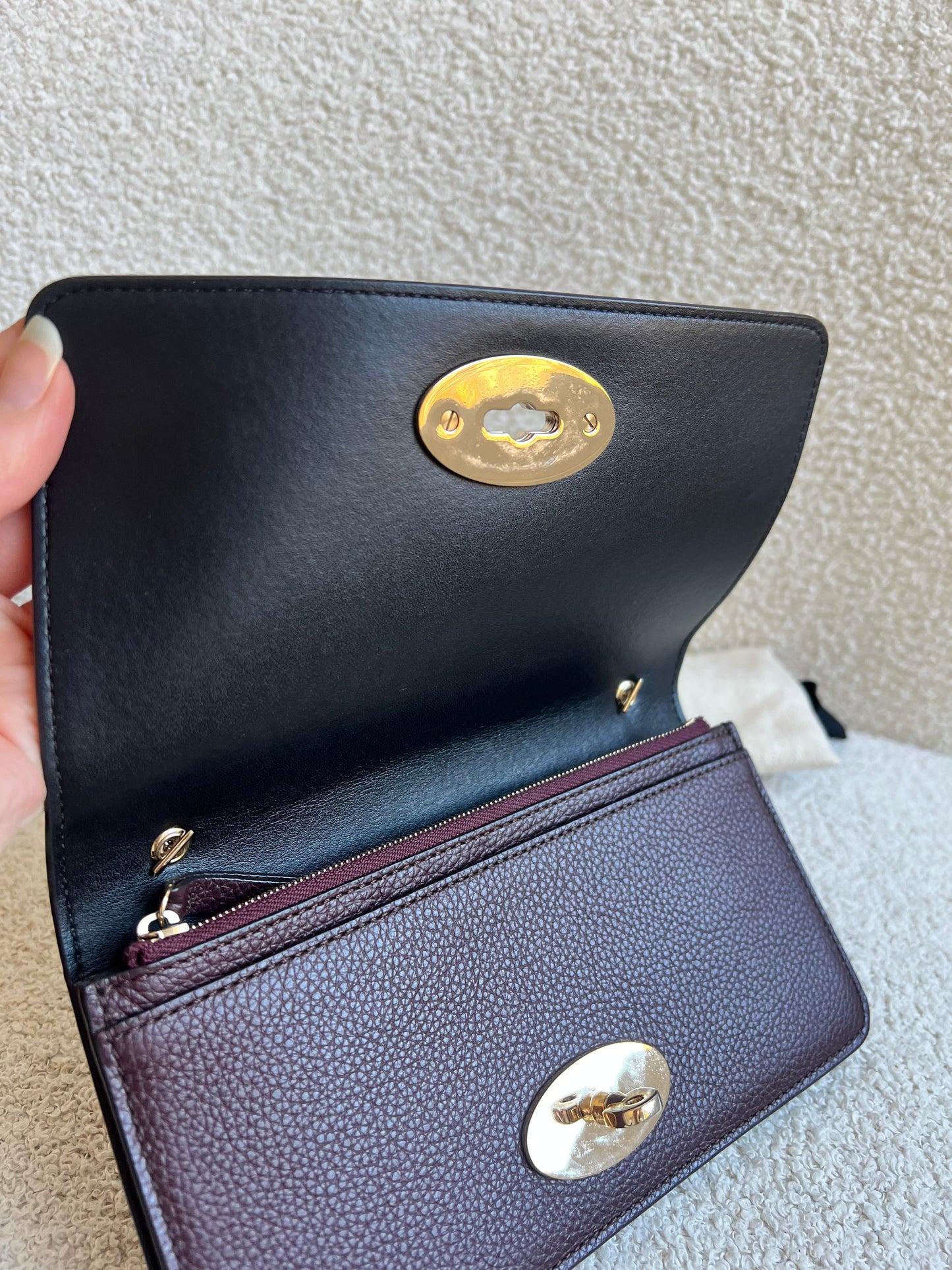 Mulberry Oxblood Bayswater Clutch (RRP £495)