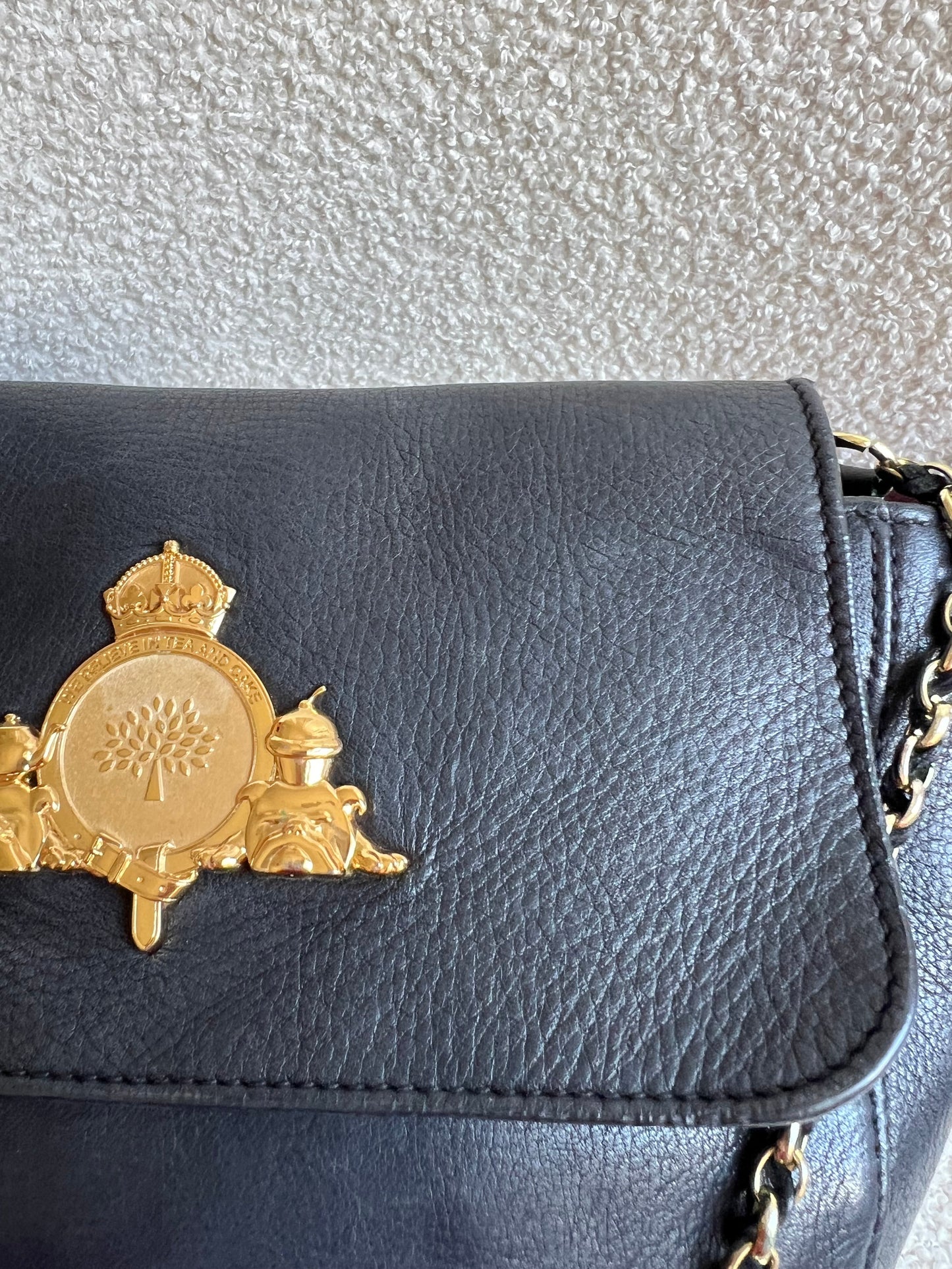 Mulberry Small Black Margaret Shoulder Bag with Small Purse