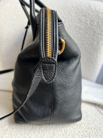 Prada Black Vitello Daino Shoulder Bag