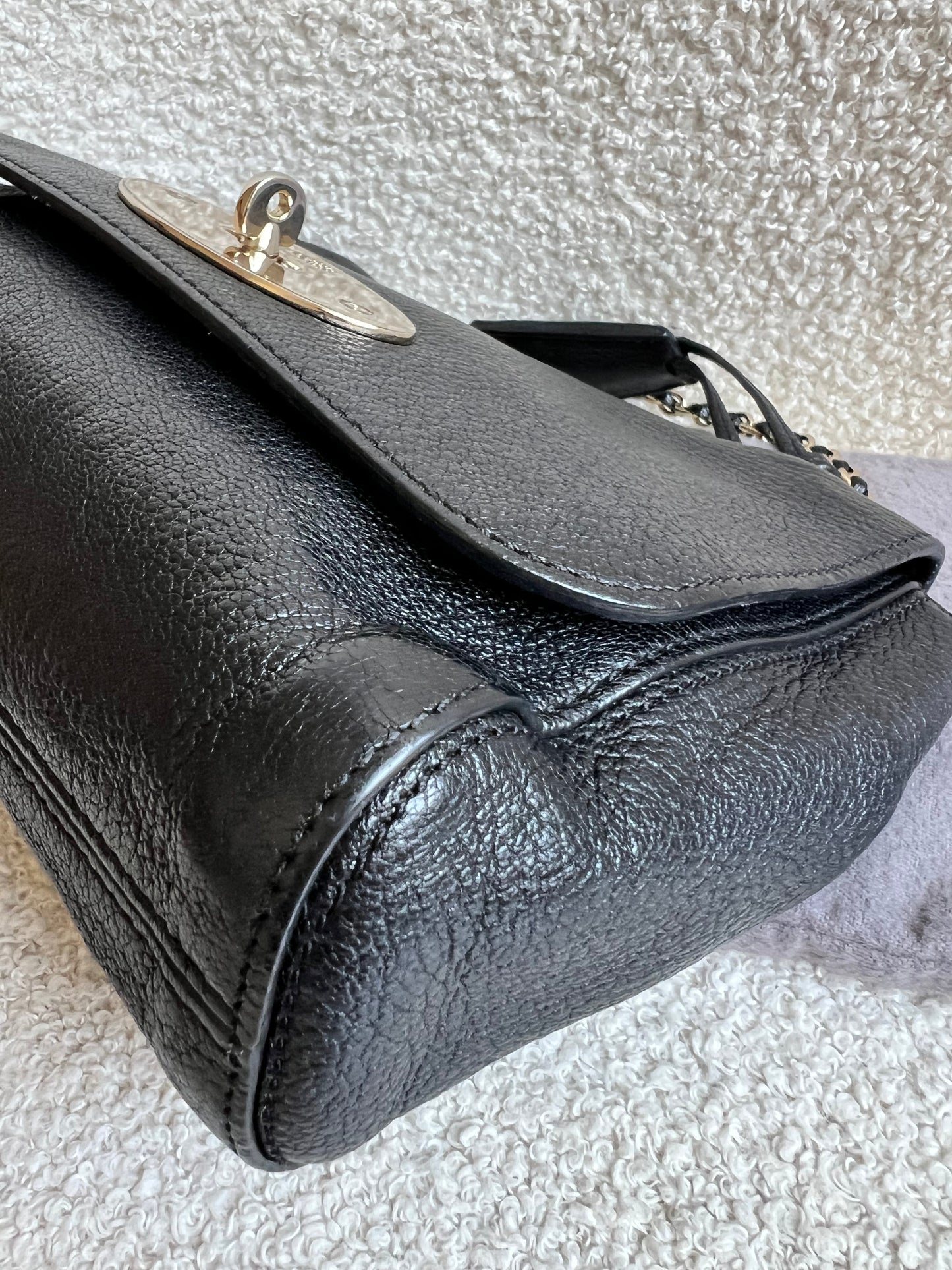 Mulberry Black Regular Lily with Gold Hardware (RRP £995)