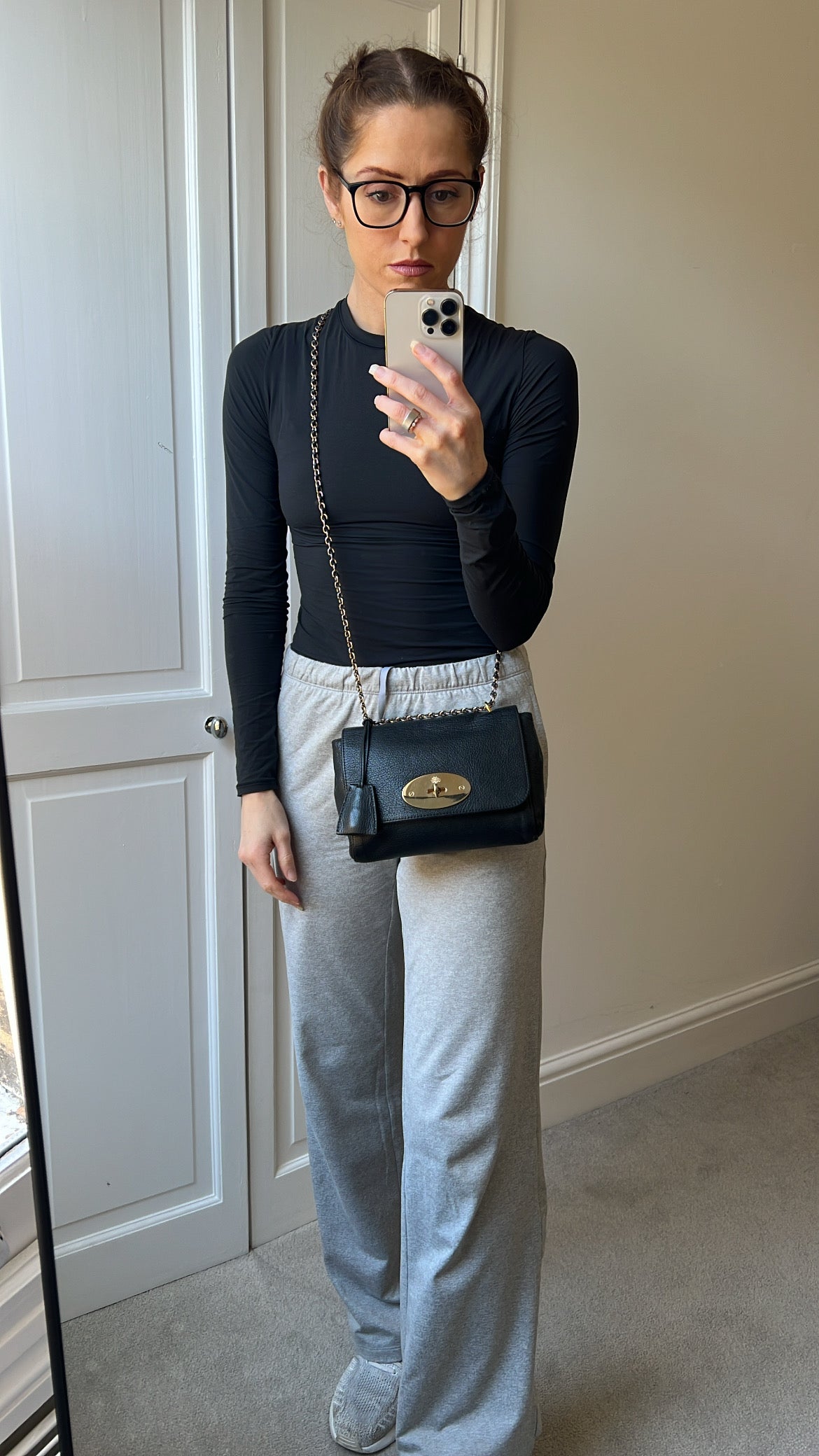 Mulberry Black Regular Lily with Hardware (RRP £995)