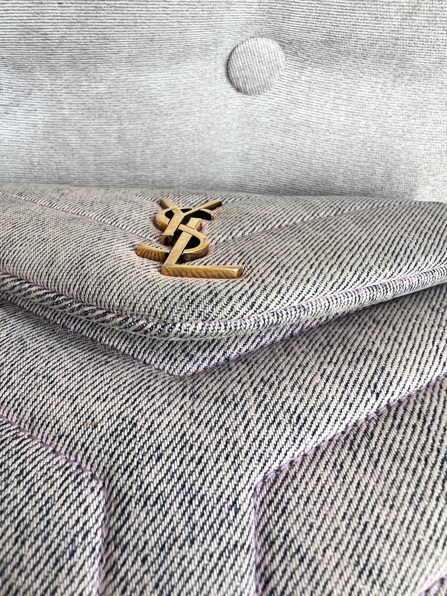Yves Saint Laurent (YSL) Denim Toy Lou Lou