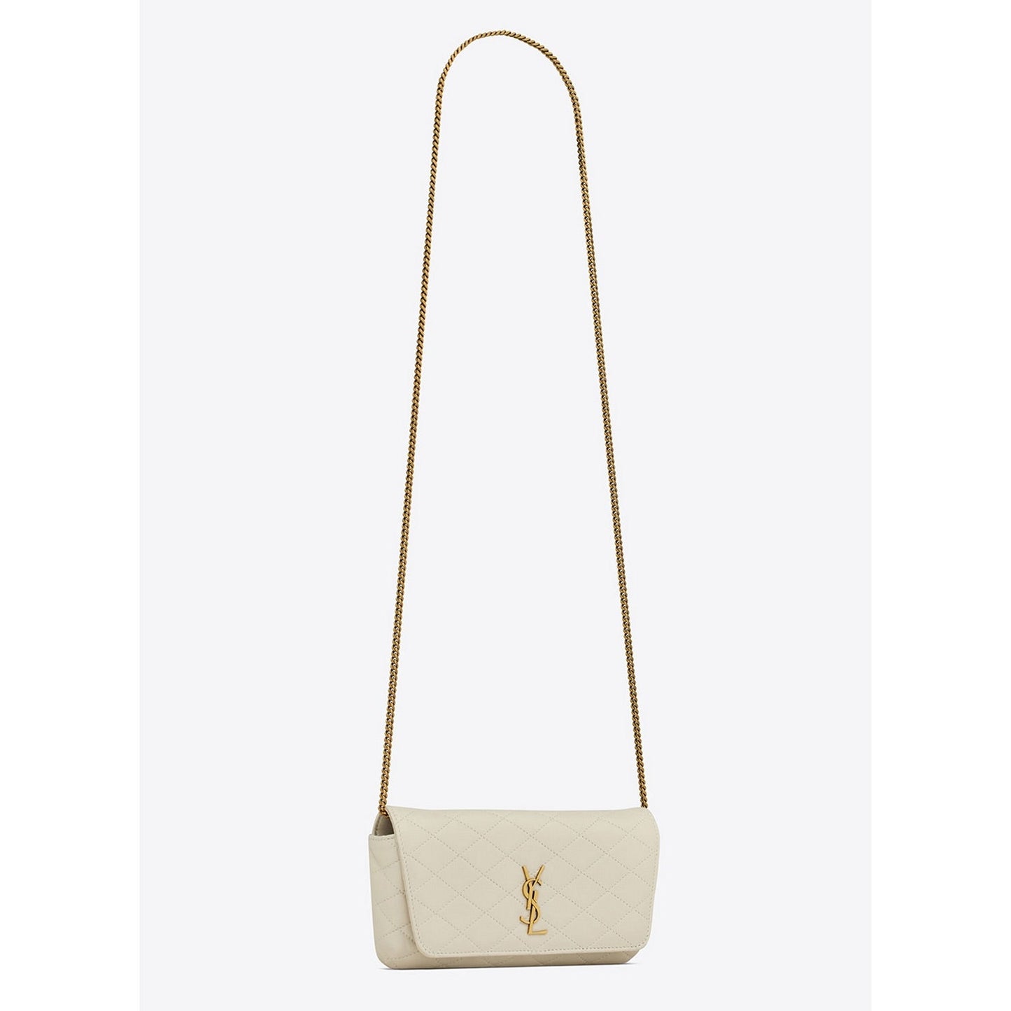 Yves Saint Laurent (YSL) Blanc Vintage Gaby Phone Pouch (RRP £920)