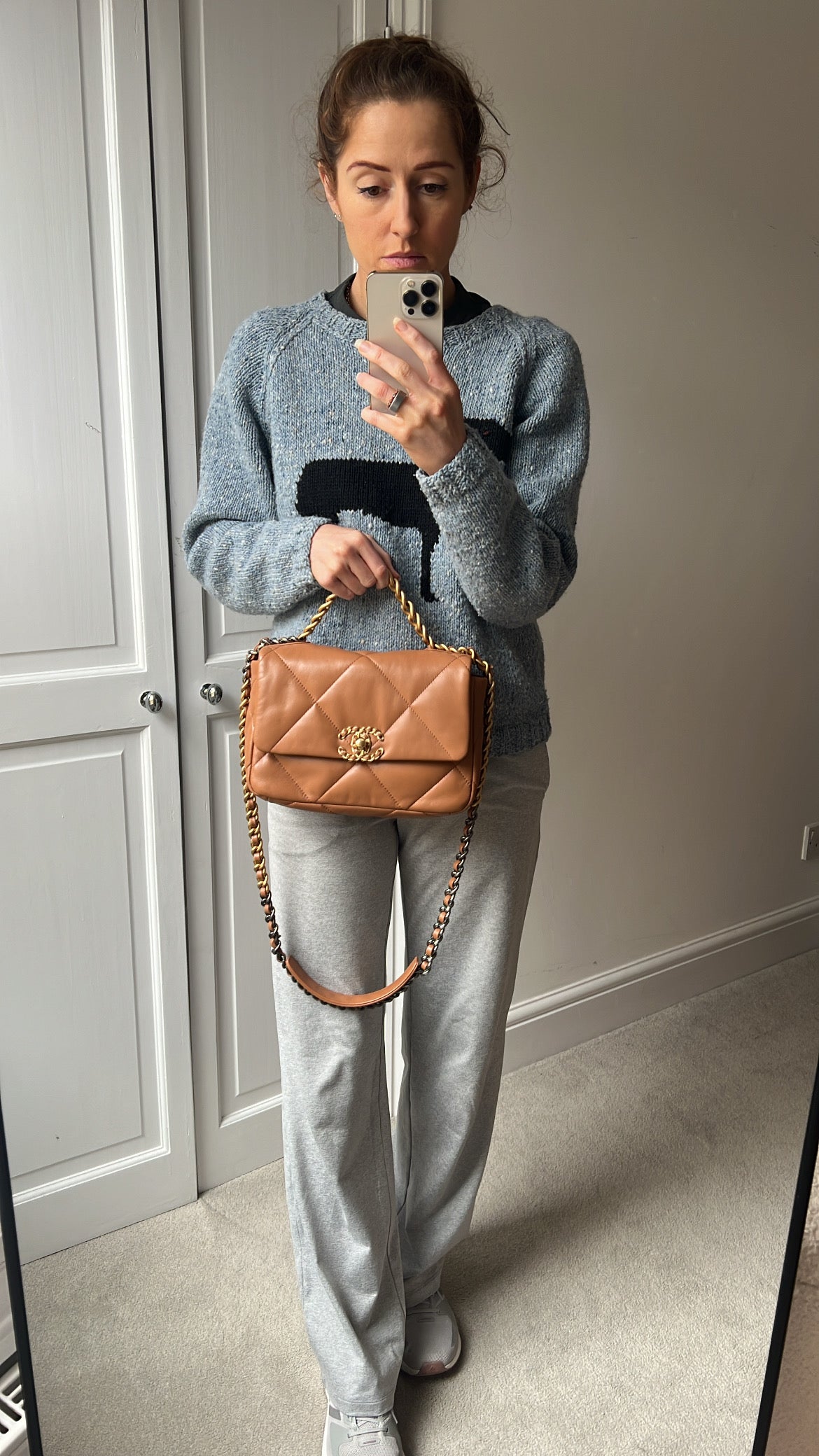 Chanel Small 19 in Caramel Lambskin (RRP £5,590)
