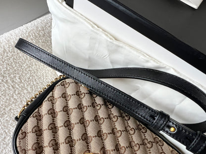 Gucci GG Marmont Canvas Small Shoulder Bag