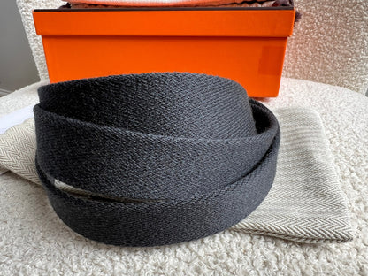 Hermes Evelyne TPM in Grey Clemence Leather with Palladium Hardware